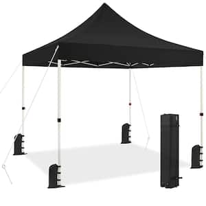 10 ft x 10 ft. Pop Up Canopy Tent Black