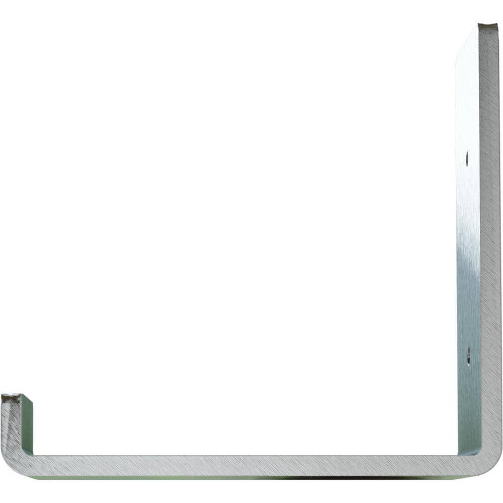 Unfinished Steel 2"W x 6"D x 5.5"H Hanging Shelf Bracket