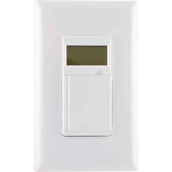 Defiant - 15 Amp 7-Day In-Wall Digital CFL-LED Compatible Timer