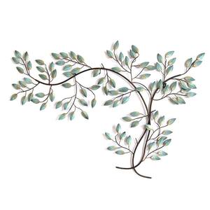 39 in. Charlie Metal Blue Green Wall Decor