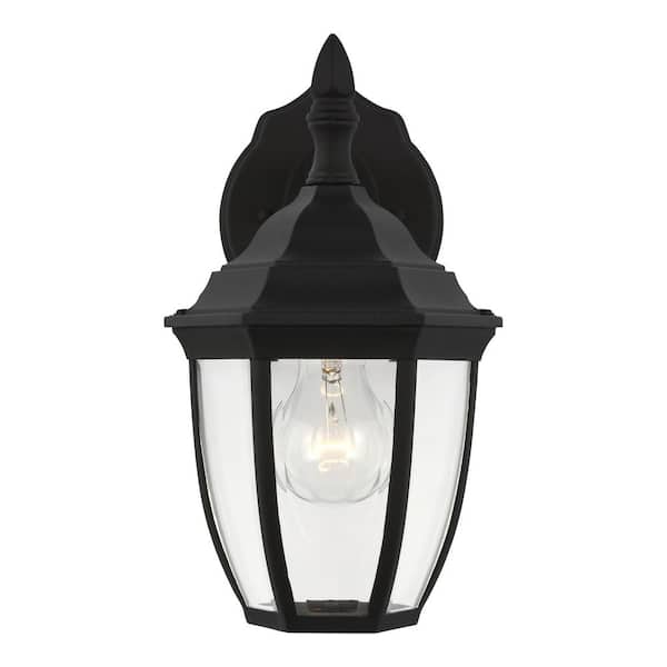 Generation Lighting Bakersville 1-Light Black Outdoor Wall Lantern