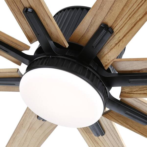 Panorama frame Ceiling fan with wooden five blade design and built in light  Stock Photo by ©dropthepress@gmail.com 273991676