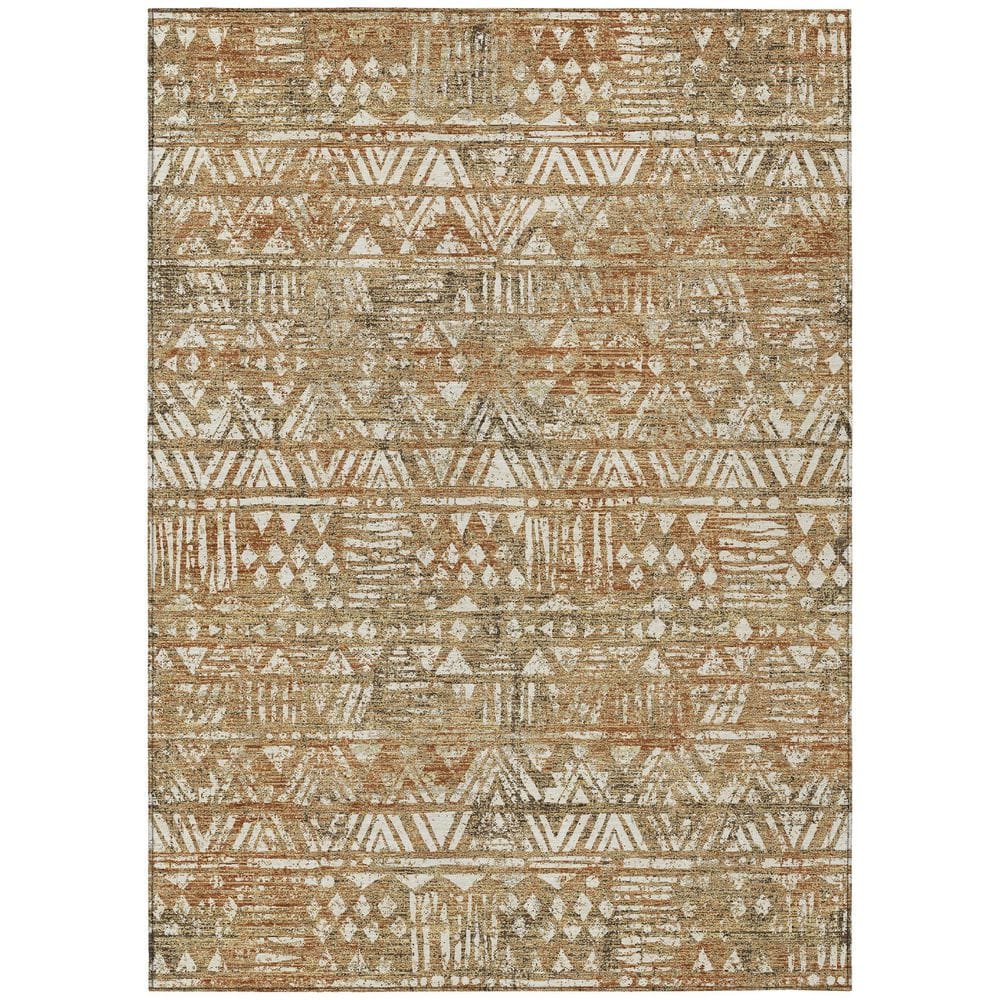 Chantille Machine Washable Indoor/Outdoor Abstract ACN2645 Paprika 10 ft. x 14 ft. Area Rug price history on PriceWatchPro