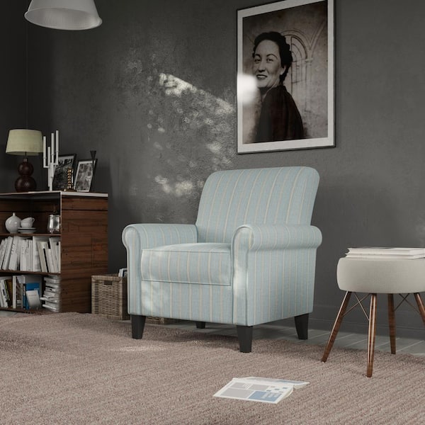 Turquoise chair with discount ottoman