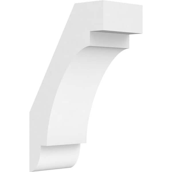 Ekena Millwork 3"W x 6"D x 10"H Standard Aspen Architectural Grade PVC Knee Brace