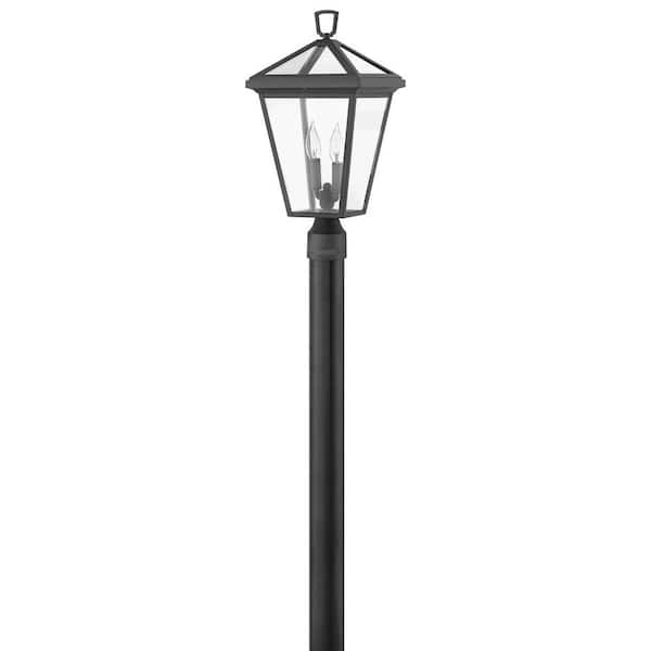 HINKLEY - Alford Place 2-Light Museum Black LED Outdoor Post or Pier Mount