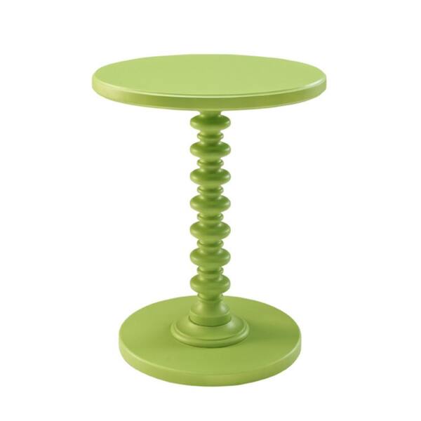 Powell Company Green Round Spindle Table 143 269 The Home Depot Green Round Spindle Table, Round Spindle Table