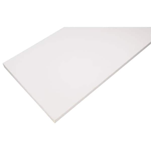 Rubbermaid White Laminated Wood Shelf with Black Arch Bracket 10 in. D x 36 in. L