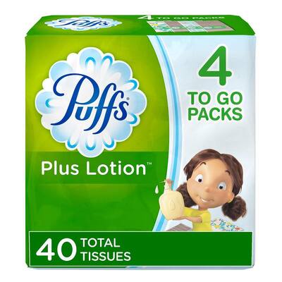 Plus Lotion 2-Ply Facial Tissue (10-Count) (4-Pack)