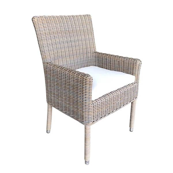 Padma's Plantation Outdoor Boca Kubu Grey Arm Dining Chair OL-BOC11-ECO ...