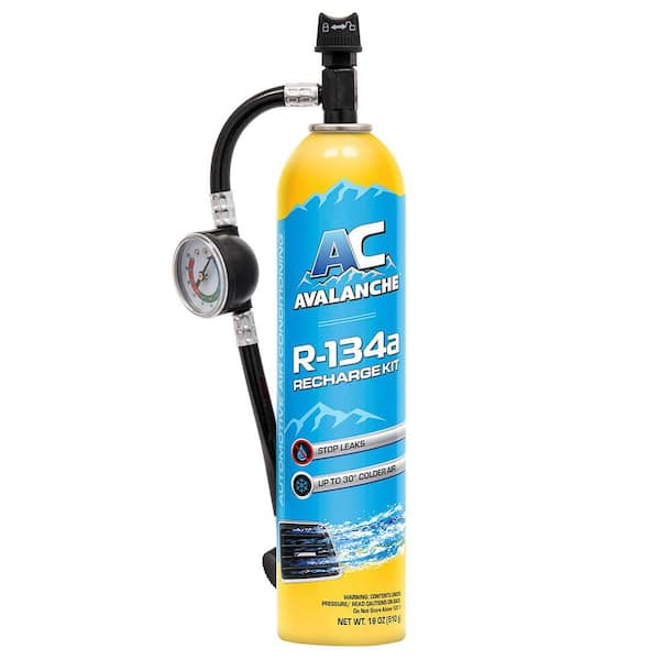 18 fl. oz. R-134a Refrigerant Kit with in-Line Gauge