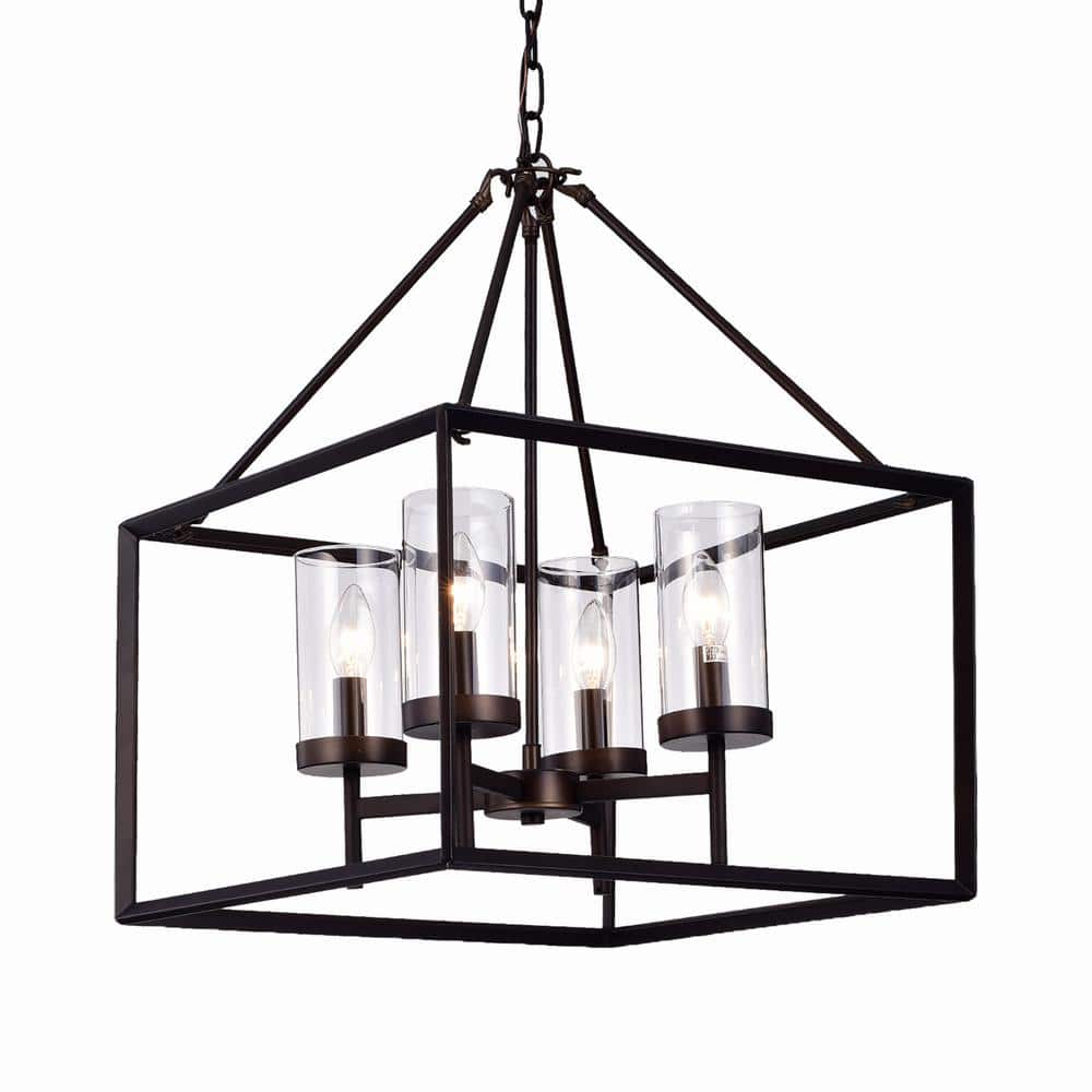 YANSUN 20in. 6-Light Hand Woven Rattan Pendant Light, Boho Brown Large  Farmhouse Chandelier 4-Tier Rattan Shade for Living Room HA-ZX02101FBS-1A -  The 