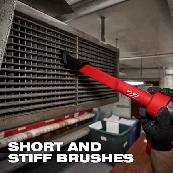 Milwaukee - AIR-TIP 1-1/4 in. - 2-1/2 in. 3-IN-1 Crevice & Brush Tool Wet/Dry Shop Vacuum Attachment (1-Piece)