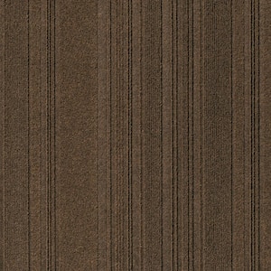 Adirondack Mocha Commercial 24 in. x 24 Peel and Stick Carpet Tile (15 Tiles/Case) 60 sq. ft.