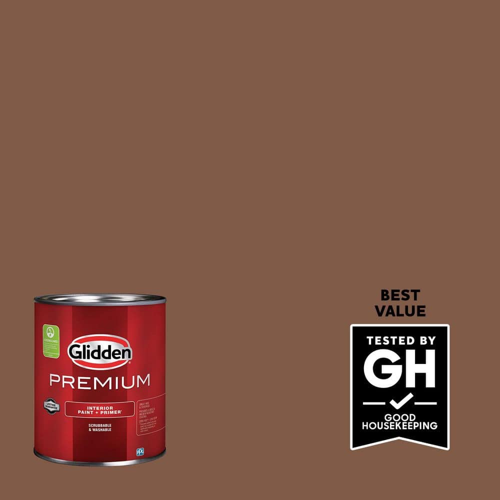 Glidden Premium 1 qt. PPG1071-7 Spiced Cinnamon Flat Interior