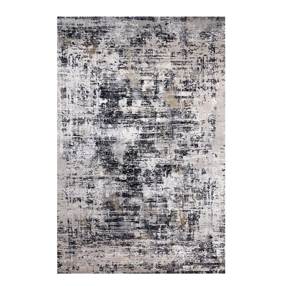 8 ft. x 11 ft. Beige Gray and White Abstract Area Rug price history on PriceWatchPro