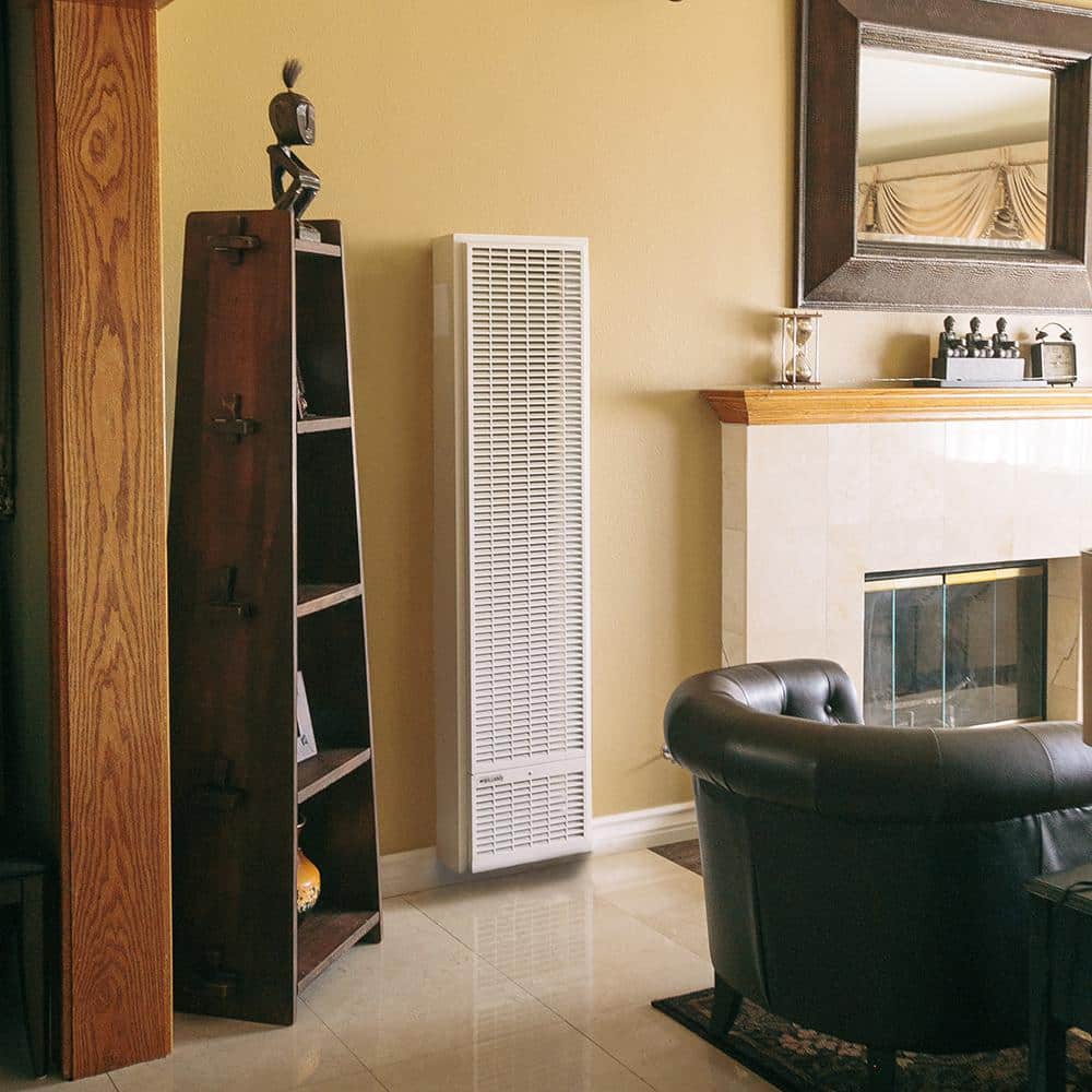 White 25,000 BTU Propane Gas Wall Heater with Thermostat