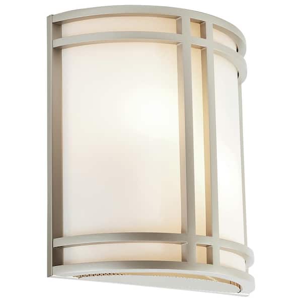Access Lighting - Artemis 2 Light Satin Sconce with Opal Glass Shade