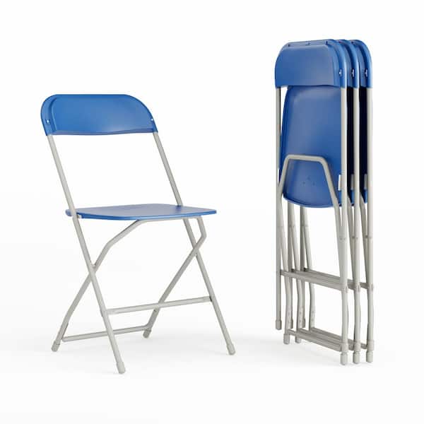 Carnegy Avenue Blue Metal Folding Chairs