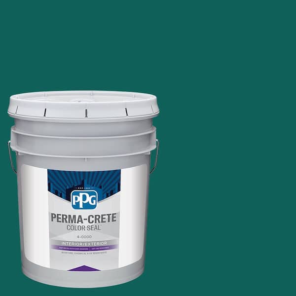 Perma-Crete Color Seal 5 gal. PPG1142-7 Empress Teal Satin Interior/Exterior Concrete Stain