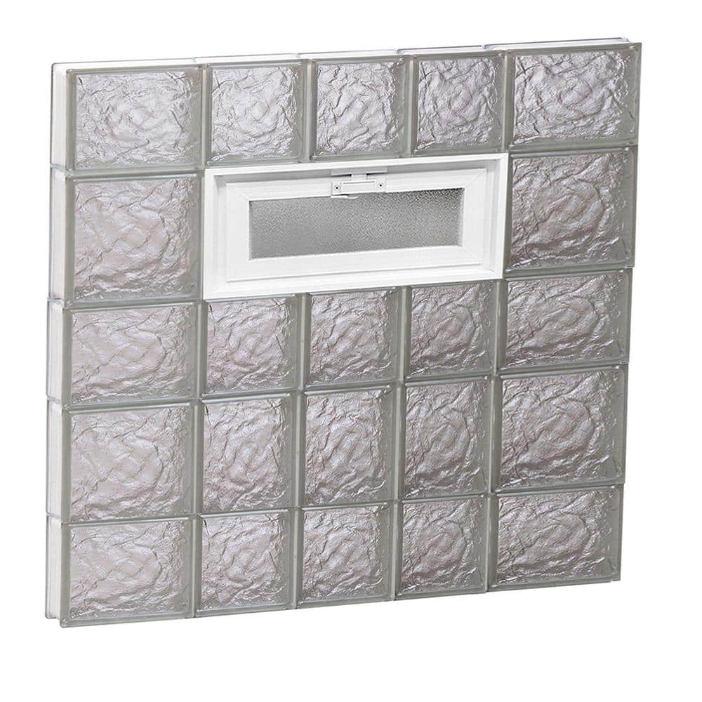 32.75 in. x 32.75 in. x 3.125 in. Frameless Ice Pattern Vented Glass Block Window price history on PriceWatchPro