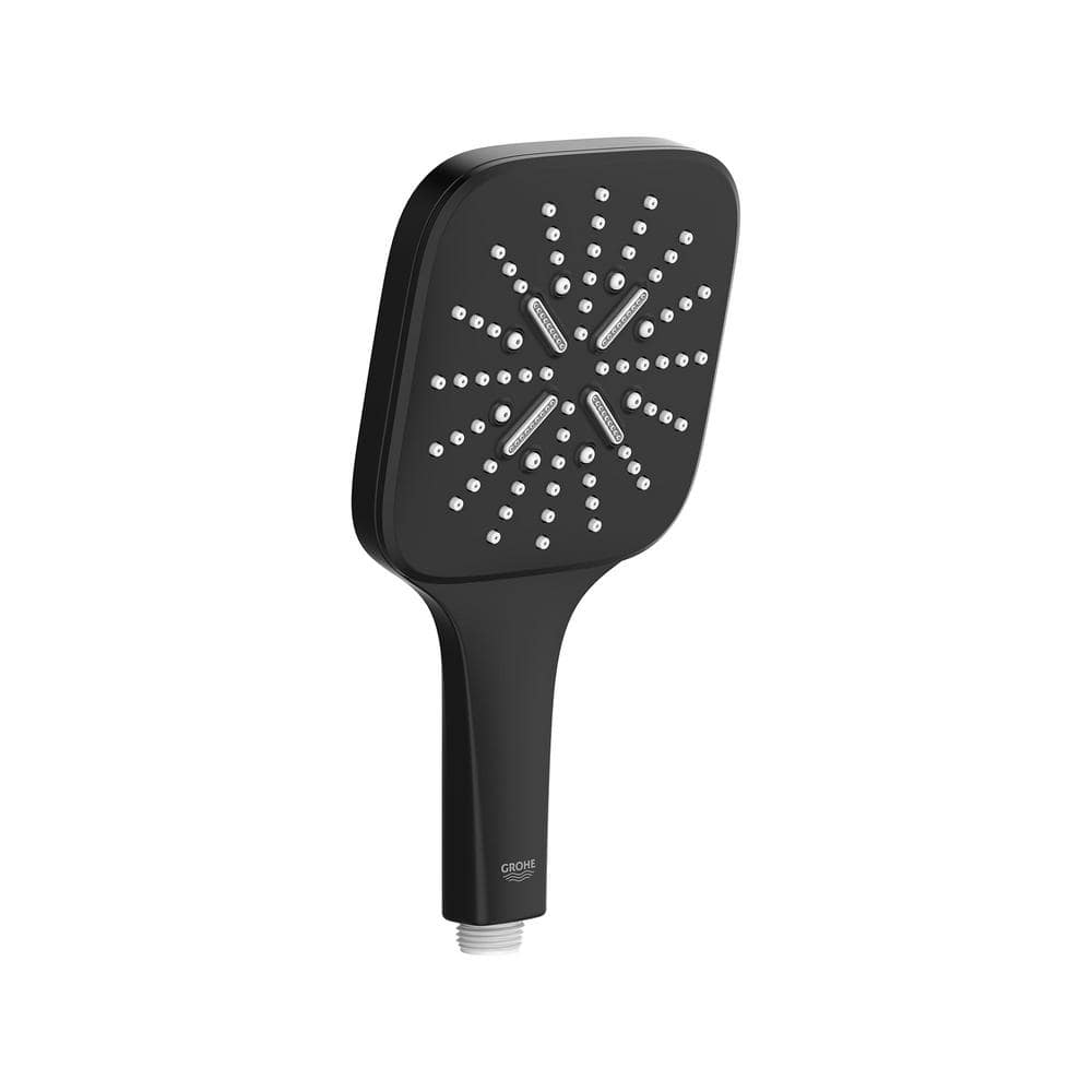 GROHE Rainshower Smartactive 3-Spray Patterns 5 in. Wall Mount Square ...