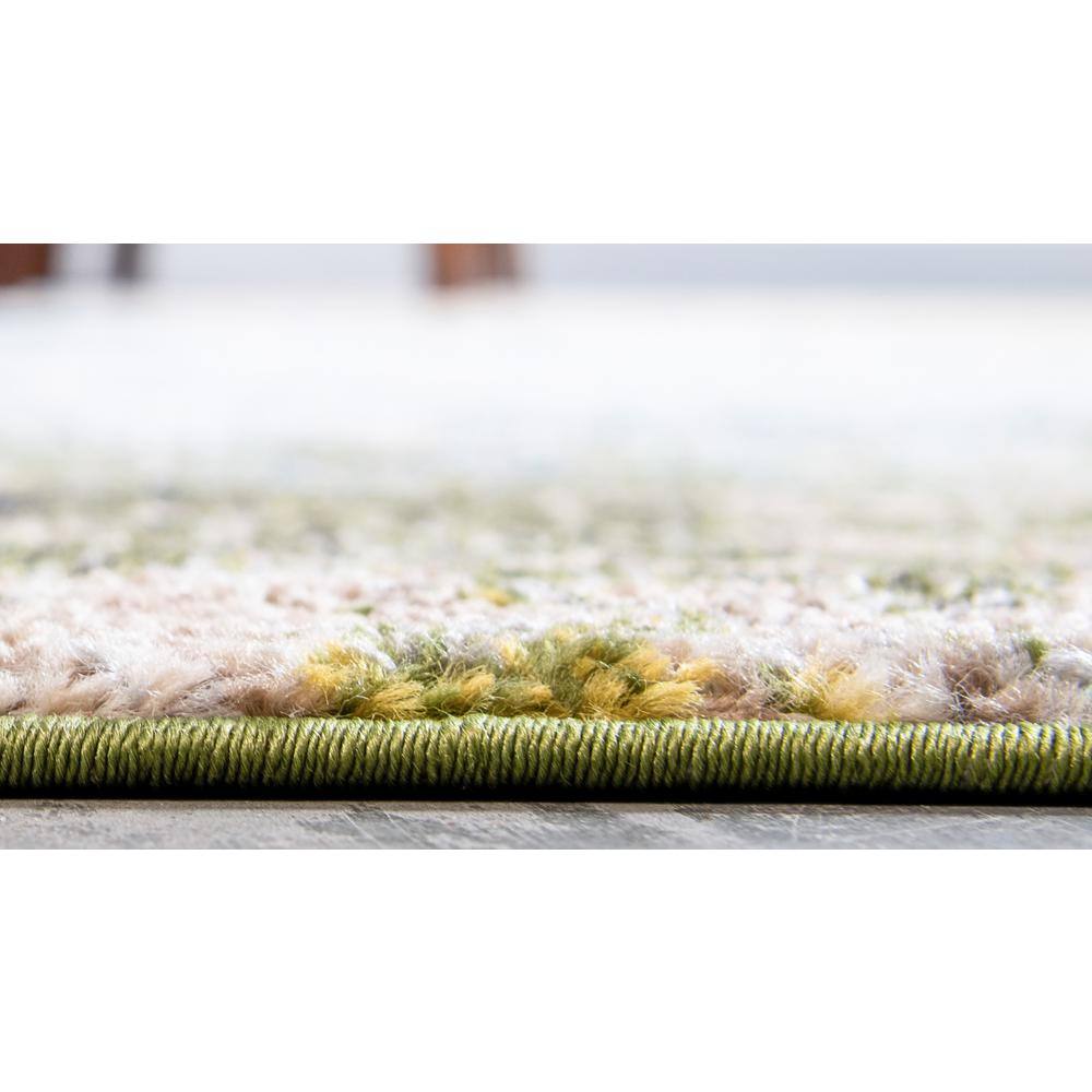 Blue and Beige Abstract Rectangular Rug 10' 6" x 16' 5"