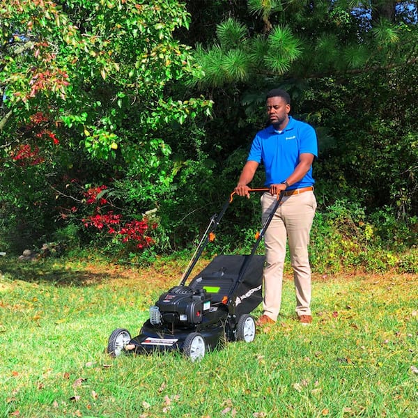 21 in. 140cc Briggs and Stratton e500 Engine 3-In-1 Gas Walk Behind Lawn Push Mower