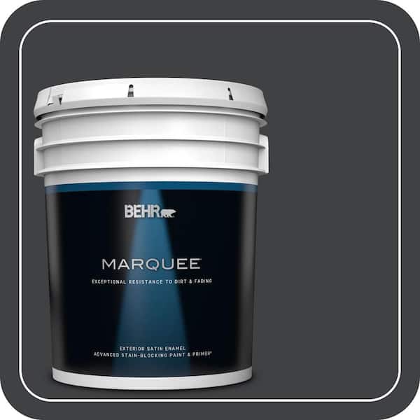 BEHR MARQUEE 5 gal. #750F-7 Deep Space Satin Enamel Exterior Paint & Primer
