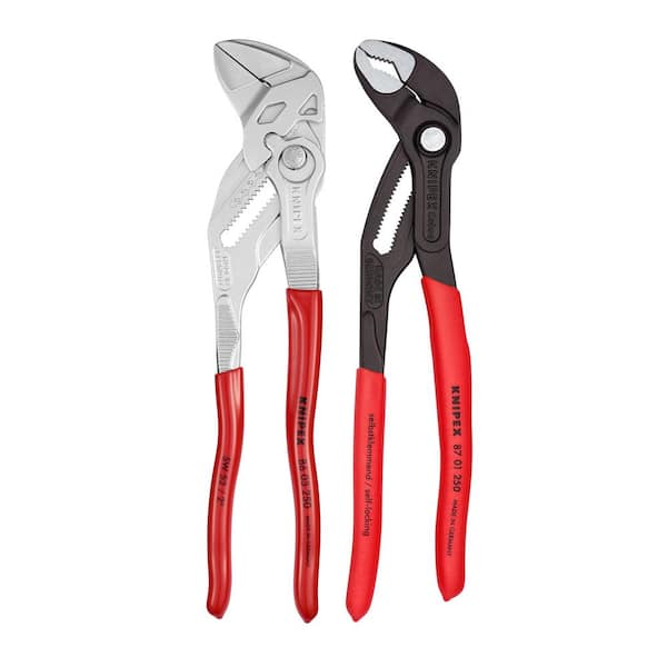 KNIPEX 2-Pieces 10 in. Cobra Water Pump and Pliers Wrench - Pliers Set