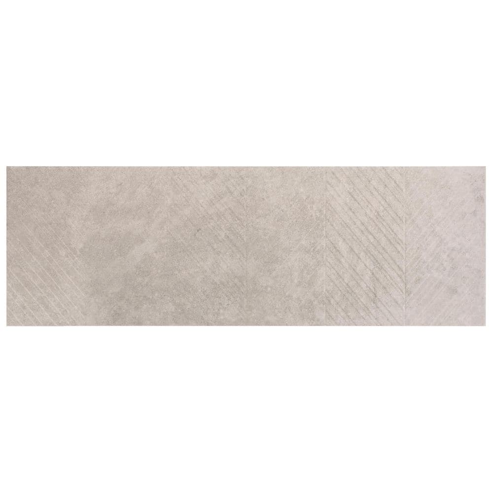 Urbane Pearl Gray Chevron 4 in. x 0.33 in. Matte Ceramic Wall Tile Sample price history on PriceWatchPro