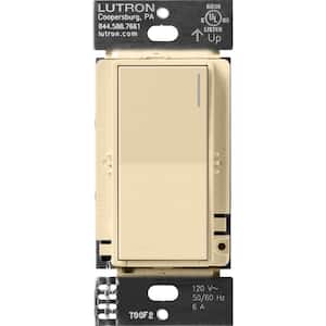 Sunnata Switch, for 6A Lighting or 3A 1/10 HP Motor, Single Pole/Multi Location, Ivory (ST-6ANS-IV)