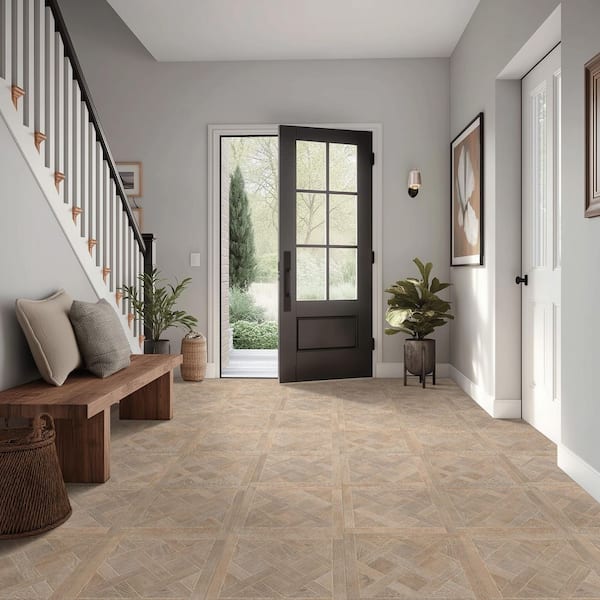 Sovana Mocha 18 in. x 18 in. Matte Porcelain Wood Look Premium Floor and Wall Tile (11 sq. ft. /Case)