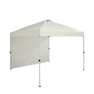 10 ft. x 10 ft. Commercial Instant Canopy-Pop Up Tent with Wall Panel White