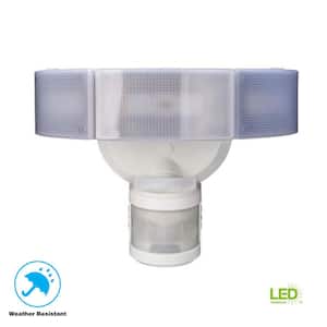 200 Watt Equivalent 2450 Lumen 270 Degree White Motion Sensing Dusk to Dawn SMD LED Flood Light (1-Pack)