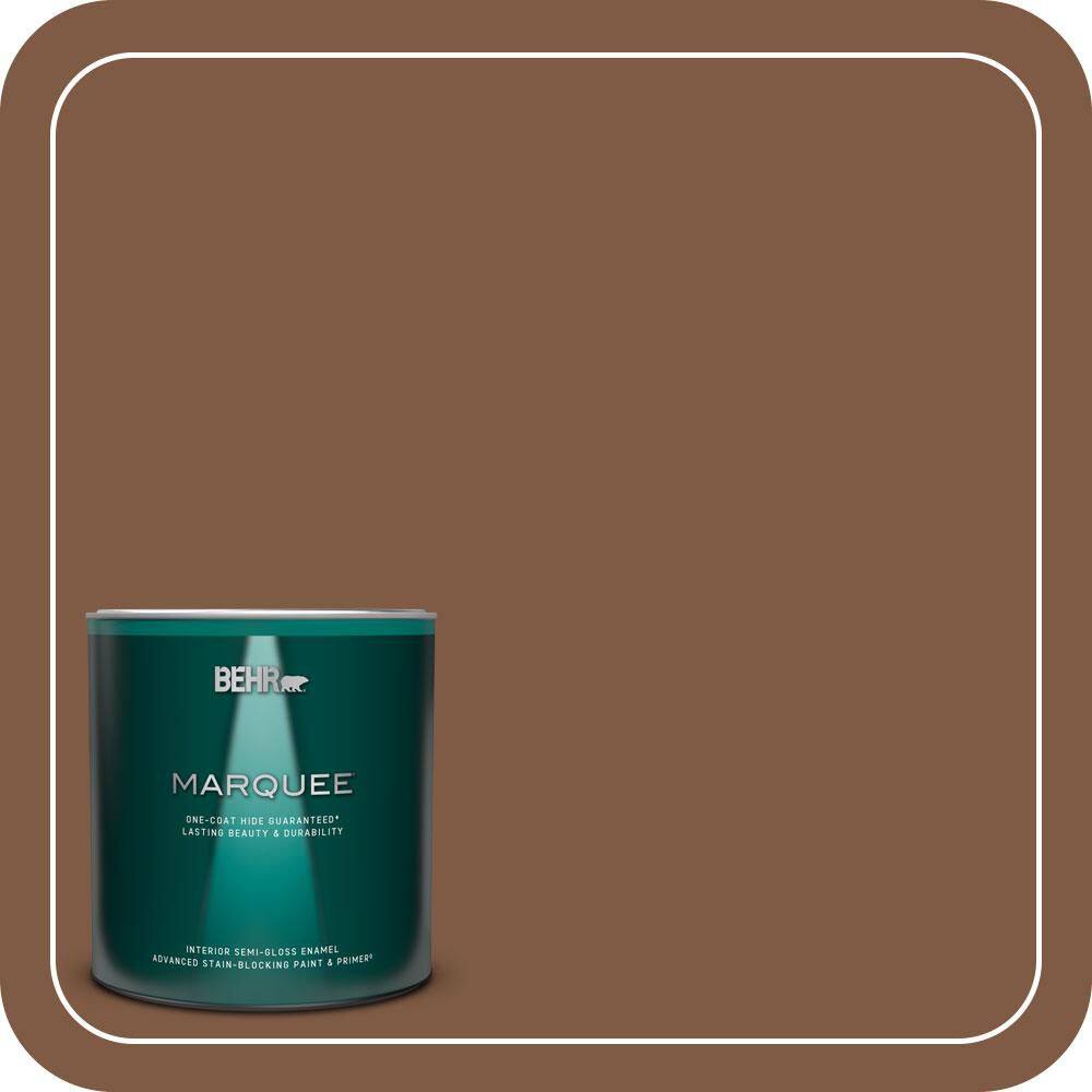 1 qt. #T12-2 Stagecoach Semi-Gloss Enamel Interior Paint & Primer product image for price tracking