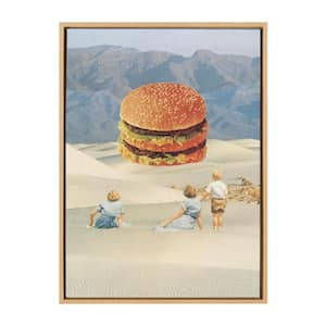 33 in. x 23 in. Sylvie Desert Mirage Framed Canvas by Sarah Eisenlohr Framed Canvas Wall Art