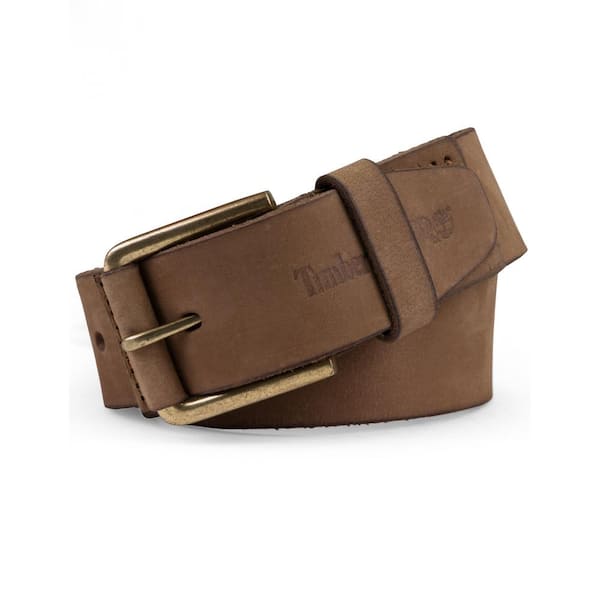 Timberland Men's 40mm Nubuck Wrapped Buckle Belt in Wheat, Size: 40