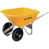 True Temper 8 cu. ft. Poly Wheelbarrow with Dual Wheels RP8M10 - The ...