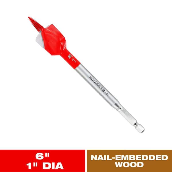 1 in. x 6 in. Demo Demon Spade Bit for Nail-Embedded Wood