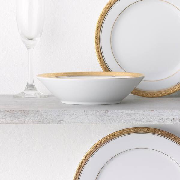 Noritake Crestwood Gold 7.5 in., 12 fl. oz. (Gold) Porcelain Soup