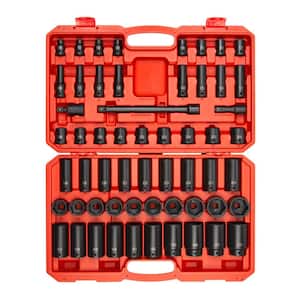 1/2 in. Drive 6-Point Impact Socket Set, 57-Piece (10 mm - 36 mm)