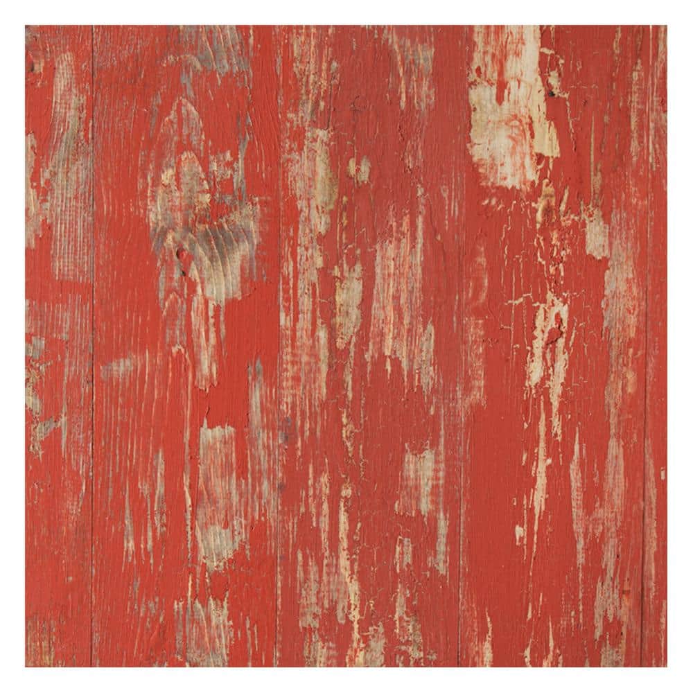 Tomato Peel Distressed Pine Wood Wall Panels, 6-Pack