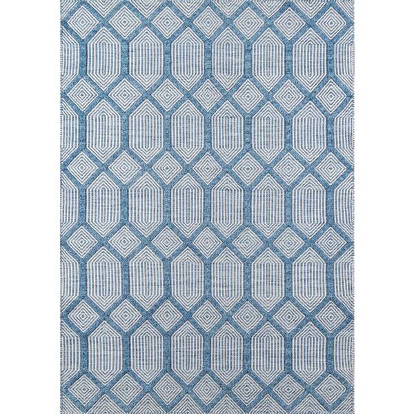 Erin Gates by Momeni Langdon Cambridge Blue 8 ft. 6 in. x 11 ft. 6 in. Area Rug