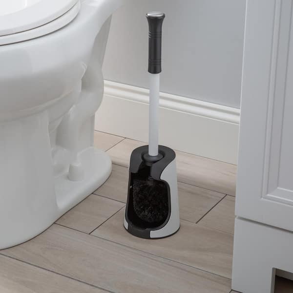 LOUIE Toilet Brush and Holder White