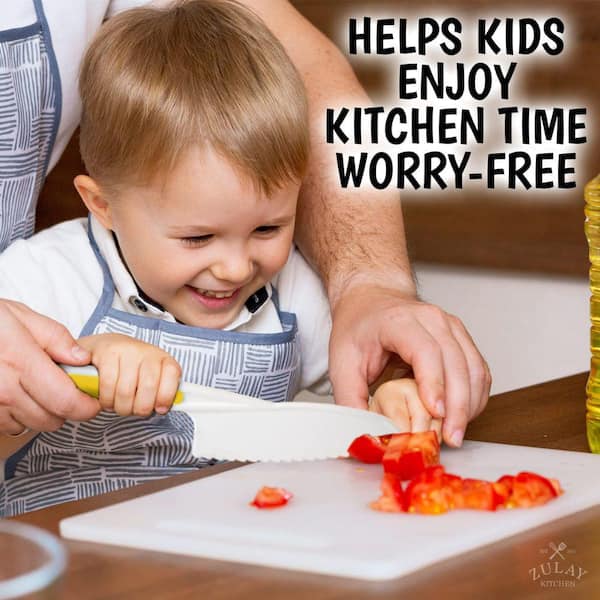 Zulay Kitchen 3-Piece Nylon Kids Knife Set - Yellow Z-CHLDRNS-KNVS-YLLW -  The Home Depot