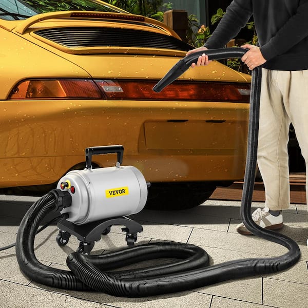 VEVOR Car Air Dryer Blower 5HP Car Dryer Air Blower 180 CFM 5-20P Plug with  Casters 20 ft. Hose 2 Air Jet Nozzle for Car Wash WSQCCGJMC5HP-RO5YV1 - The  Home Depot