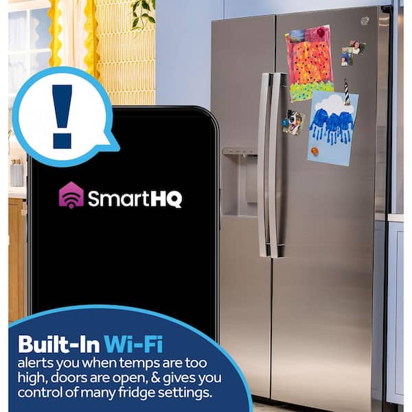 Have a question about GE 24 cu. ft. Counter-Depth Side-By-Side