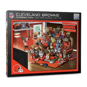 Cleveland Browns Purebred Fans 18'' x 24'' A Real Nailbiter 500-Piece Puzzle