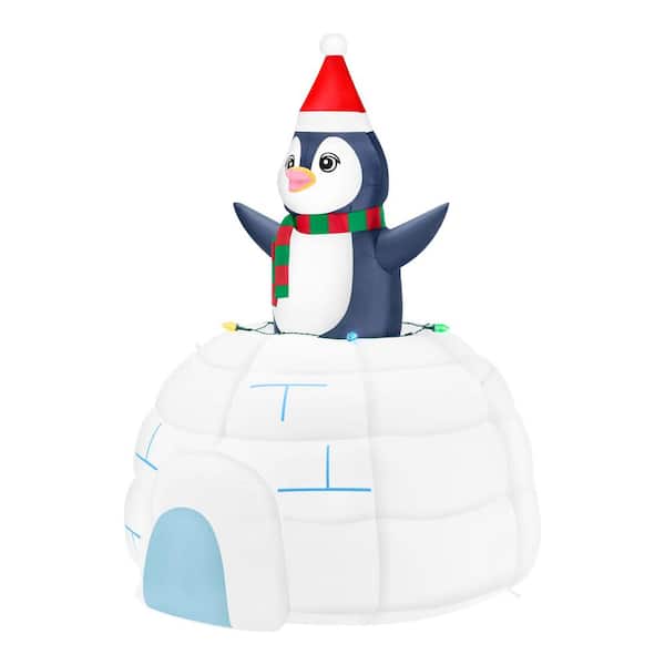 4.5 ft LED Pop Up Penguin Airblown Inflatable I11